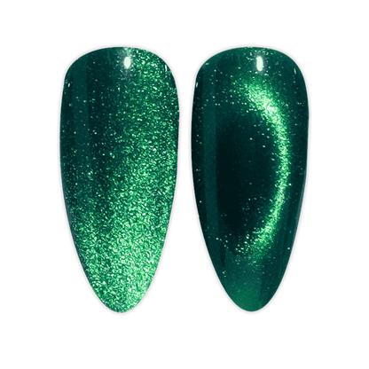 DND Diva 9D Cat Eye Gel Polish bottle in Jungle Cat shade #05 with magnetic effect formula from cat eye nail polish brand