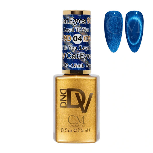 DND DIVA Cat Eye Blue Gel Polish loyal to you 04 bottle