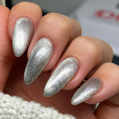 DND Diva Pet Diary cat eye gel polish with iridescent flakes for professional nails