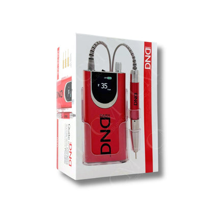 DND electric nail file operating at 35000 RPM packaging
