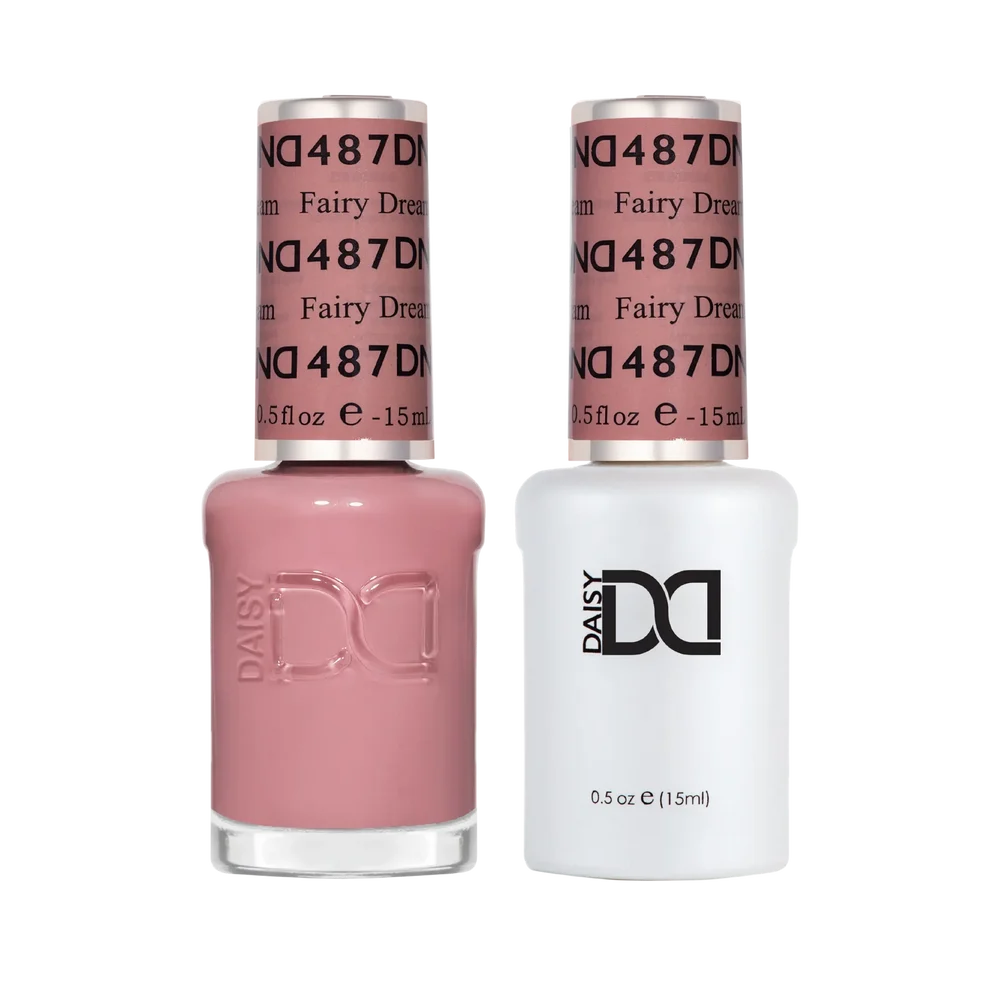 DND Fairy Dream #487 Gel & Lacquer Duo featuring matching gel polish and nail lacquer.
