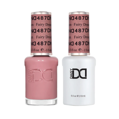 DND Fairy Dream #487 Gel & Lacquer Duo featuring matching gel polish and nail lacquer.