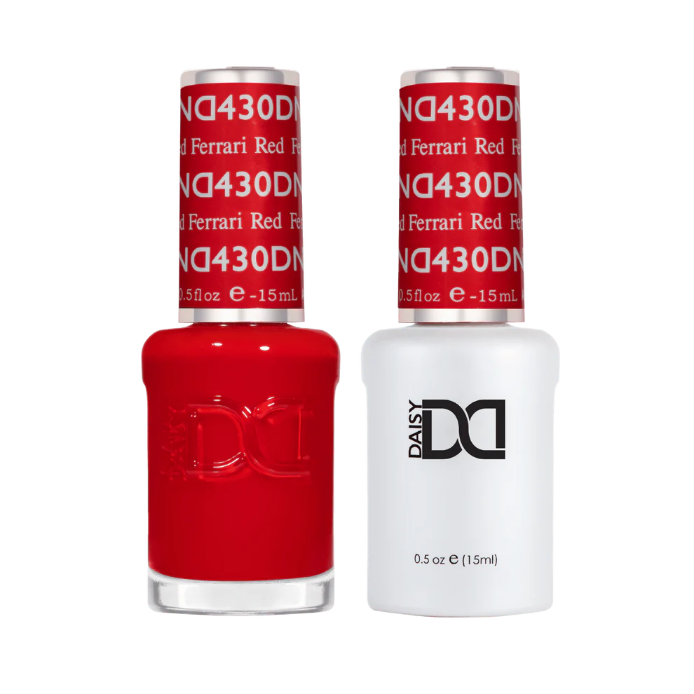 DND Ferrari Red #430 - Gel & Lacquer Duo - DND Ferrari Red nail polish