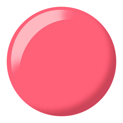 DND Fiery Flamingo #454 colour swatch showing the vibrant fiery pink nail polish shade.