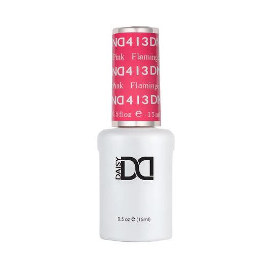 DND Flamingo Pink #413 gel polish bottle