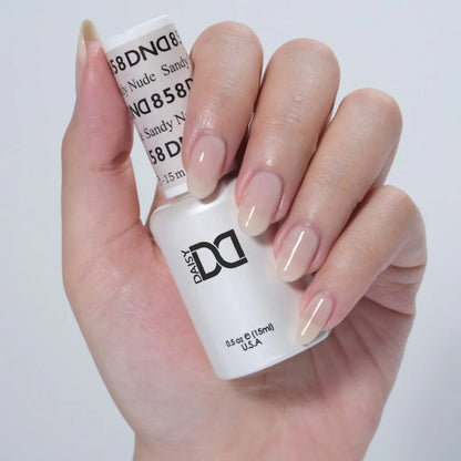 DND Sandy Nude 858 gel polish in Canada, professional DND nail polish