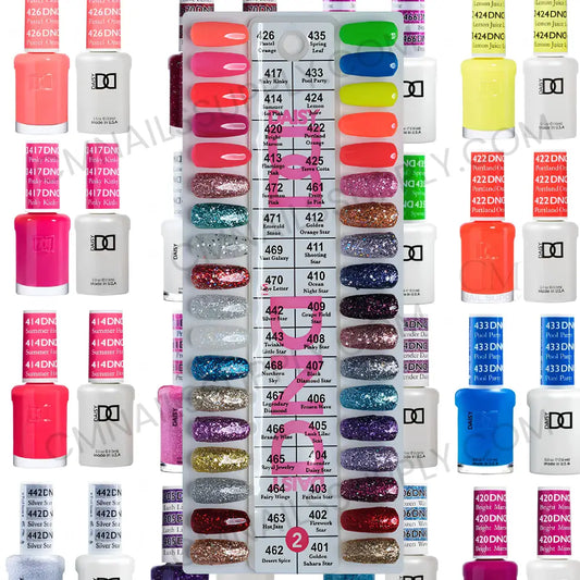 DND Gel Polish Collection #2 with 36 professional gel and lacquer duo shades