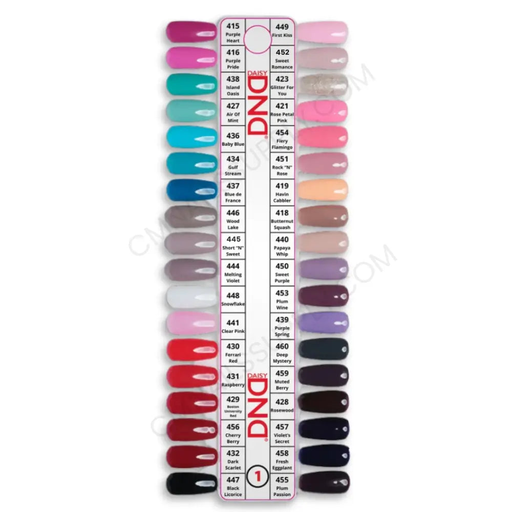 DND gel polish collection available online in Canada from CM Nails Supply