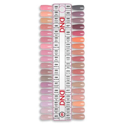 DND Gel Polish Set Collection #6, wholesale gel and lacquer duo shades for professional nail salons swatch