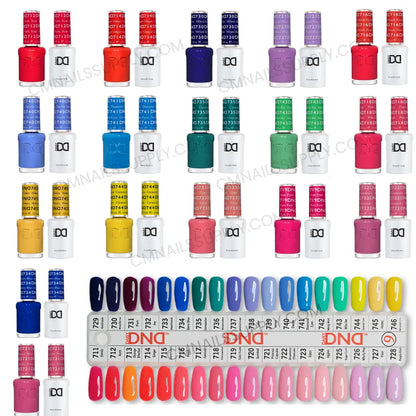 DND gel polish wholesale bulk buy set with 36 professional nail polish shades