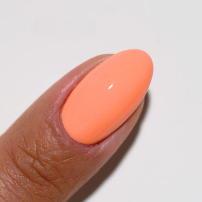 DND Honeymoon #802 beige orange nail polish manicure