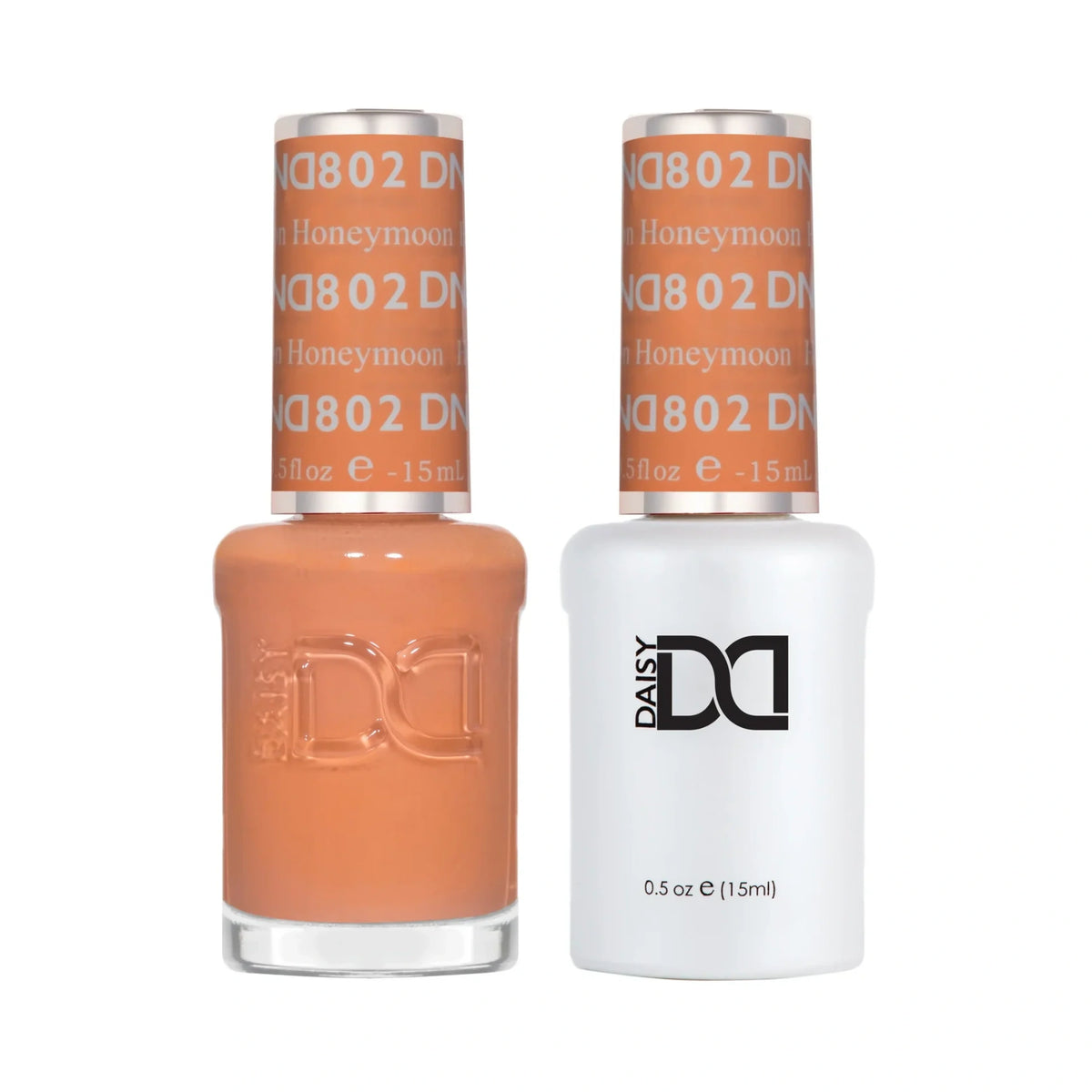 DND Honeymoon #802 gel polish and nail lacquer duo bottles