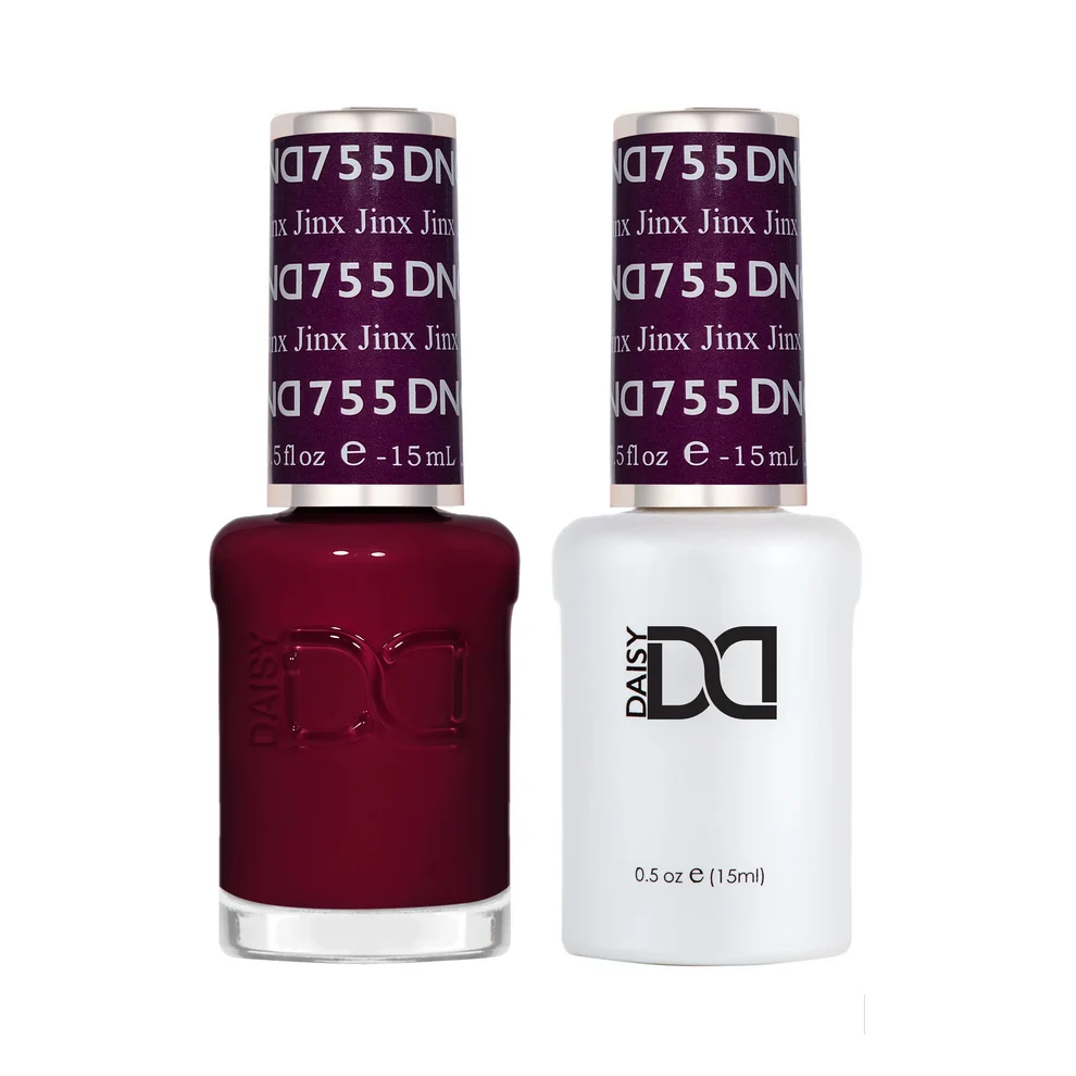 DND Jinx #755 gel polish and nail lacquer duo featuring matching gel polish and nail lacquer.