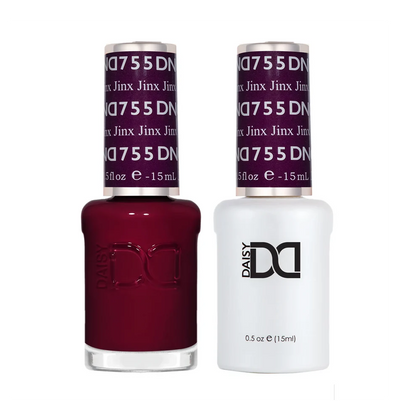 DND Jinx #755 gel polish and nail lacquer duo featuring matching gel polish and nail lacquer.