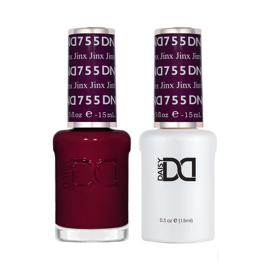DND Jinx #755 gel polish and nail lacquer duo featuring matching gel polish and nail lacquer.