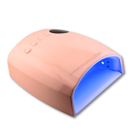 Side profile of the white DND cordless nail lamp