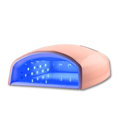 Close up of the DND nail lamp digital timer display