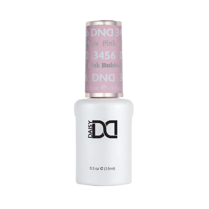 DND Pink Bubble #8686 (3456) gel polish bottle single product shot in porcelain pink sheer tone