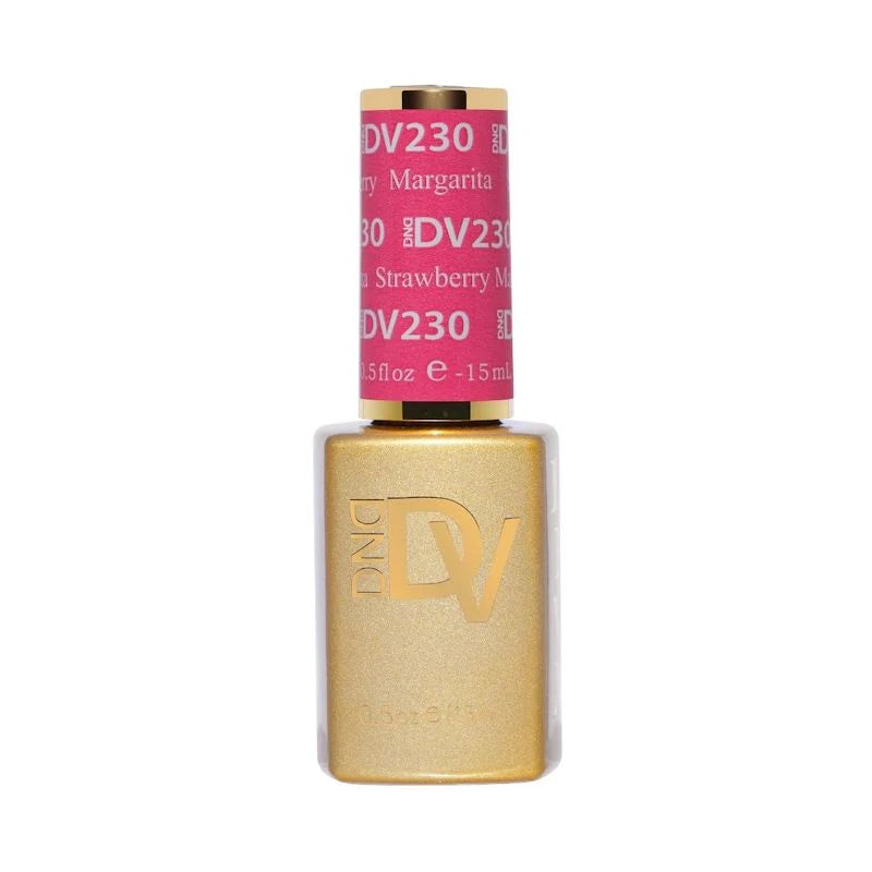 DIVA #230 Strawberry Martini DND pink  gel polish bottle