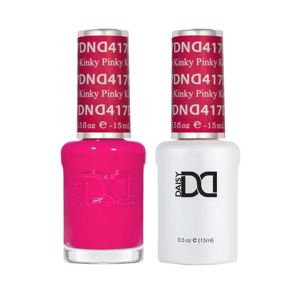 DND Pinky Kinky #417 gel and lacquer duo available at a nail supply store in Canada