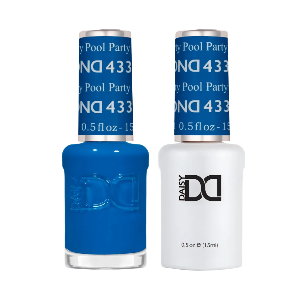 DND Pool Party #433 Gel & Lacquer Duo featuring matching gel polish and nail lacquer.