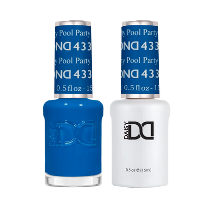 DND Pool Party #433 Gel & Lacquer Duo featuring matching gel polish and nail lacquer.