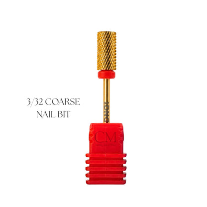 Coarse mandrel drill bits included with the DND portable nail drill