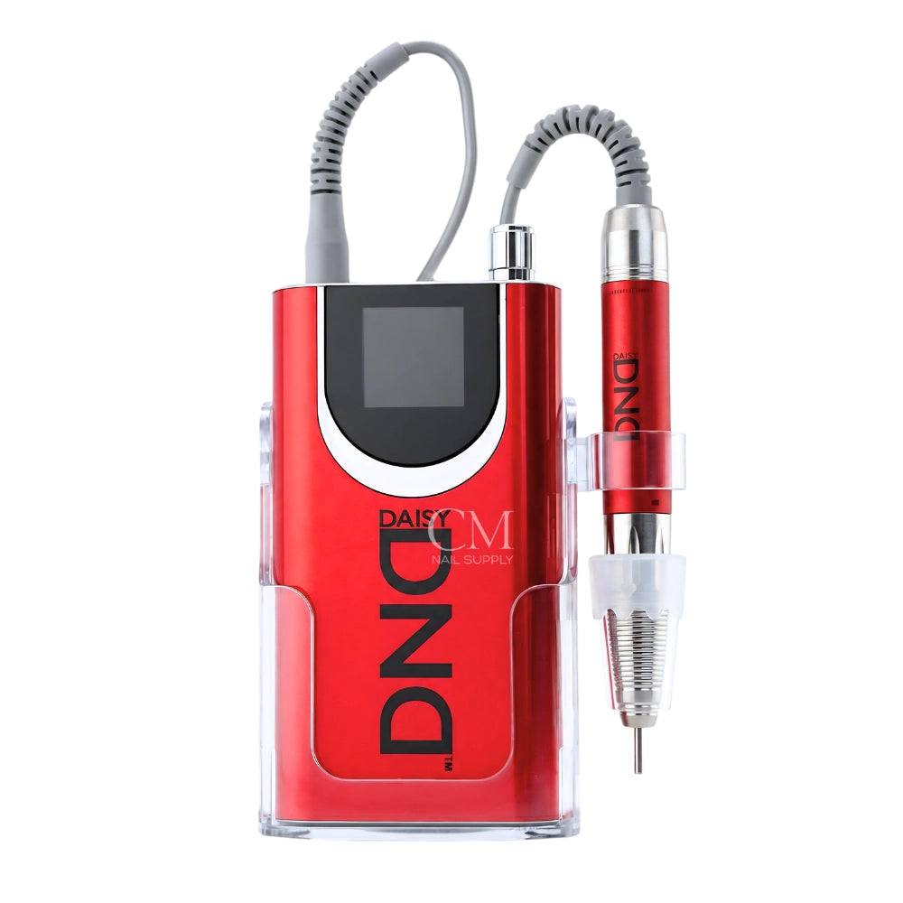 DND portable nail drill in red for professional salon use in Canada