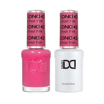 DND Rose Petal #421 gel polish and nail lacquer duo