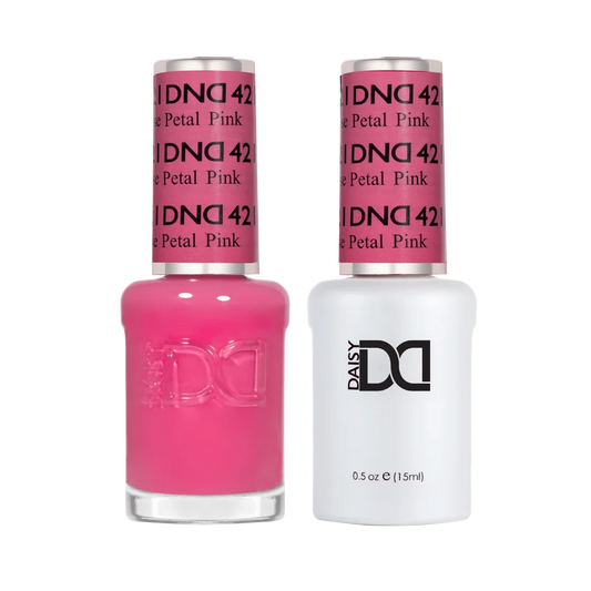 DND Rose Petal #421 gel polish and nail lacquer duo