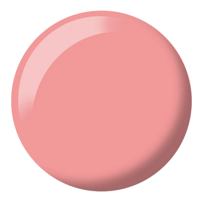 Close up color swatch of DND Rose Water #590 showing the warm toned pink beige shade