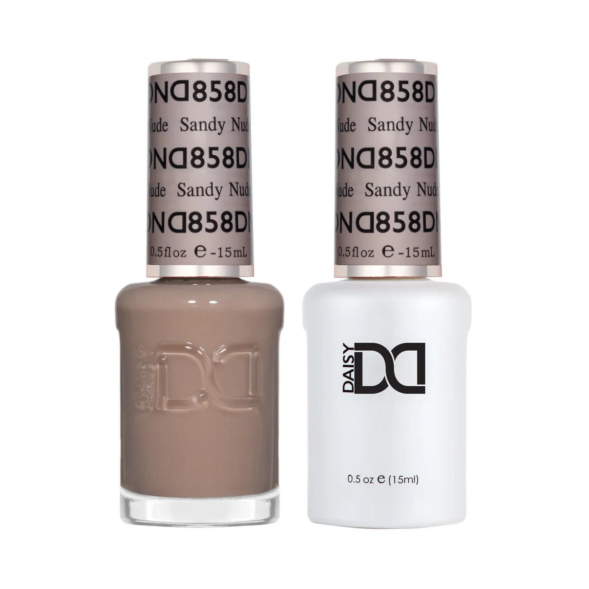 DND Sandy Nude 858 gel polish bottle, DND nail polish Canada, DND Gel Canada