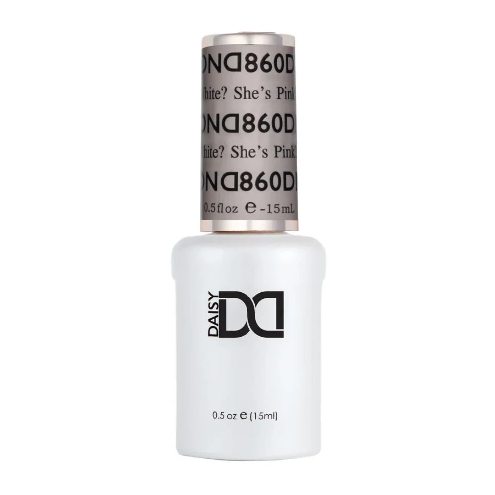 DND She’s White? She’s Pink? 860 gel polish bottle, DND nail polish Canada, DND Gel Canada