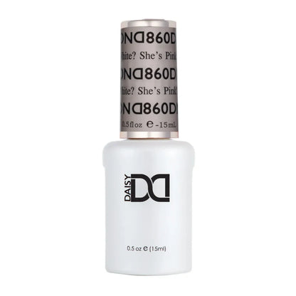 DND She’s White? She’s Pink? 860 gel polish bottle, DND nail polish Canada, DND Gel Canada