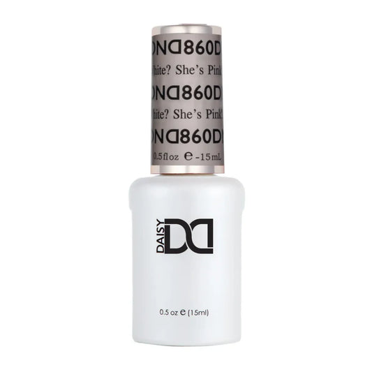 DND She’s White? She’s Pink? 860 gel polish bottle, DND nail polish Canada, DND Gel Canada
