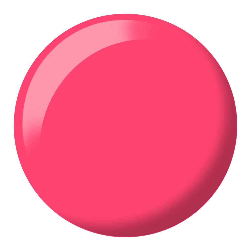 DND Sun Of Pink #484 colour swatch showing the bright pink nail polish shade.