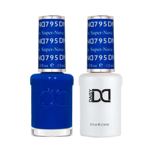 DND Super-Nova 795 gel and lacquer polish bottles, DND polish Canada