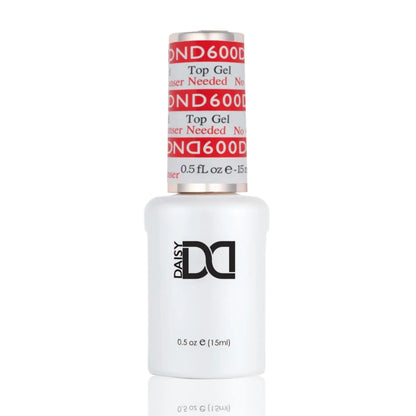 DND Top Coat No Cleanse 600 gel top coat bottle
