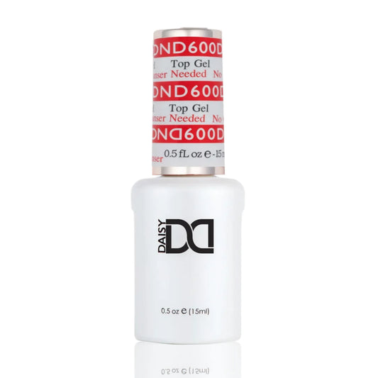 DND Top Coat No Cleanse 600 gel top coat bottle
