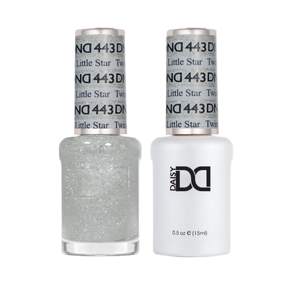 DND Twinkle Little Star #443 Gel & Lacquer Duo featuring matching gel polish and nail lacquer.