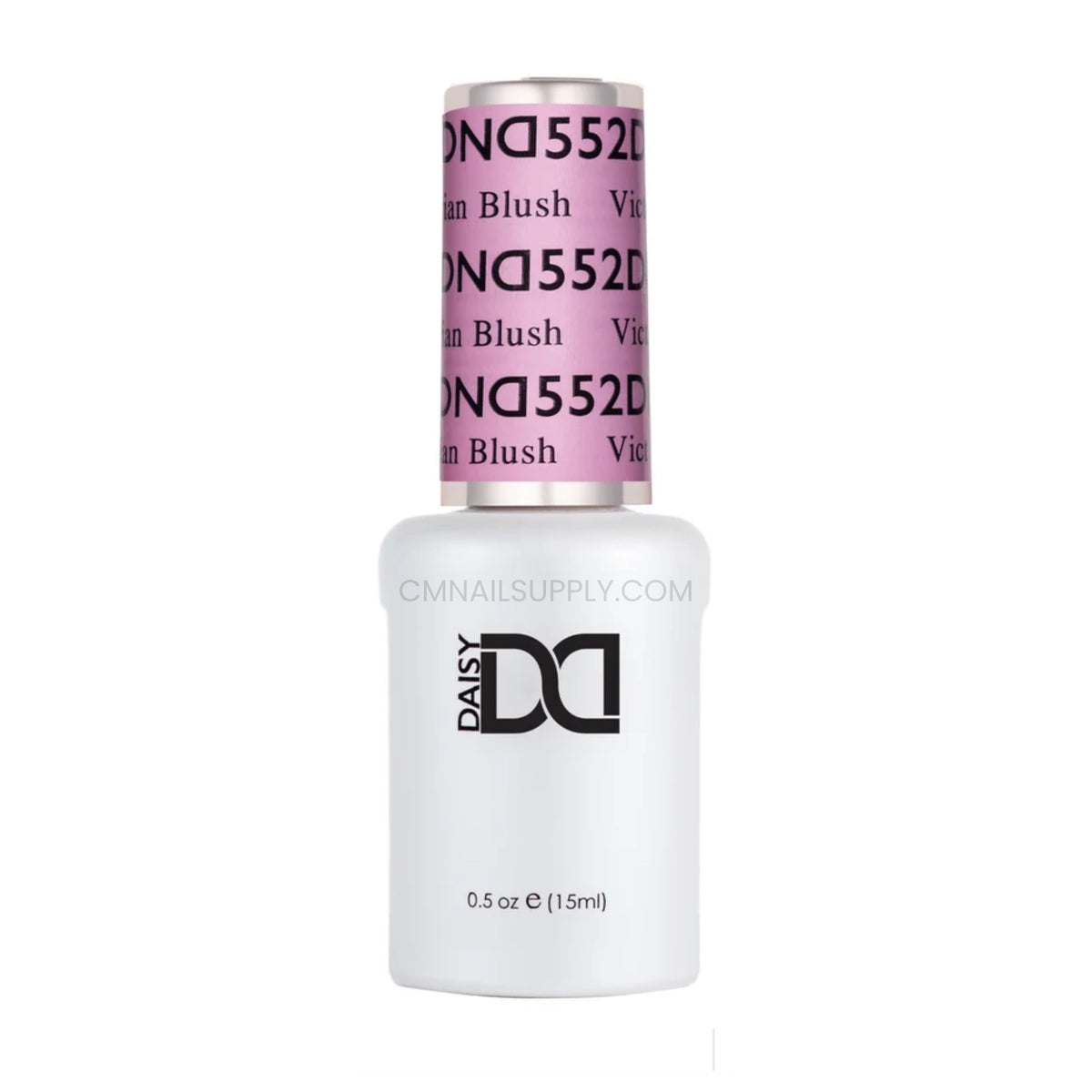 DND Victorian Blush #552 gel polish bottle in a romantic blush toned pink