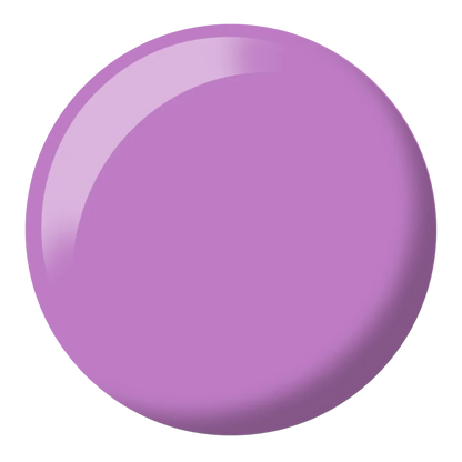 Close up color swatch of DND Vivid Violet #580 showing the mid tone purple shade