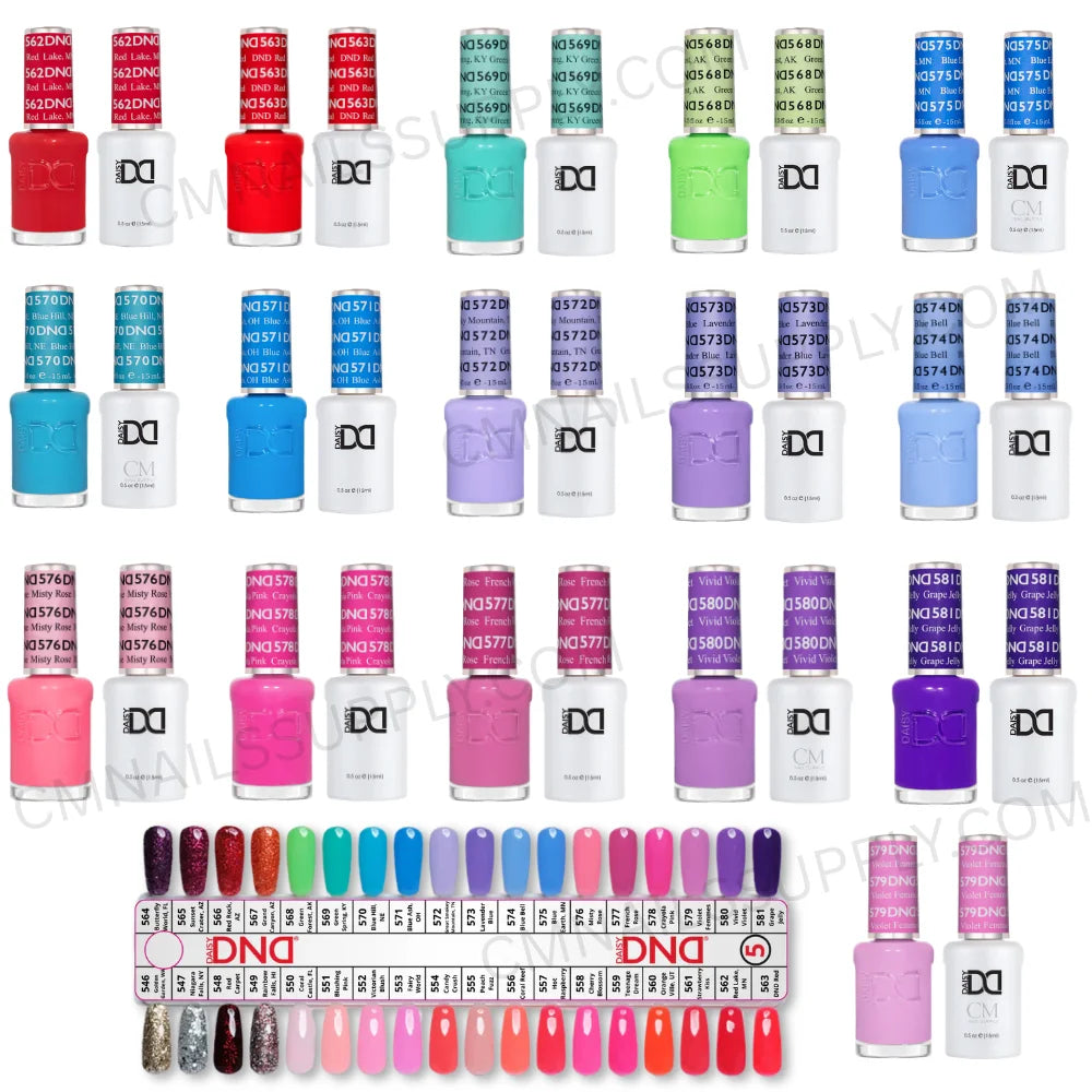 Professional DND Gel Lacquer Set Collection #5 for salon nail services online shop Canada