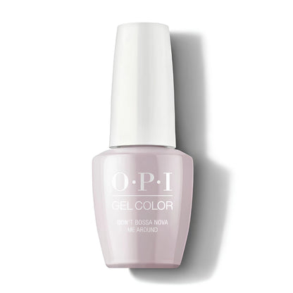 OPI Don't Bossa Nova Me Around gel color nail polish bottle on a white background