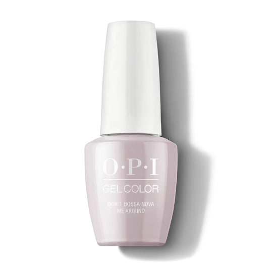 OPI Don't Bossa Nova Me Around gel color nail polish bottle on a white background