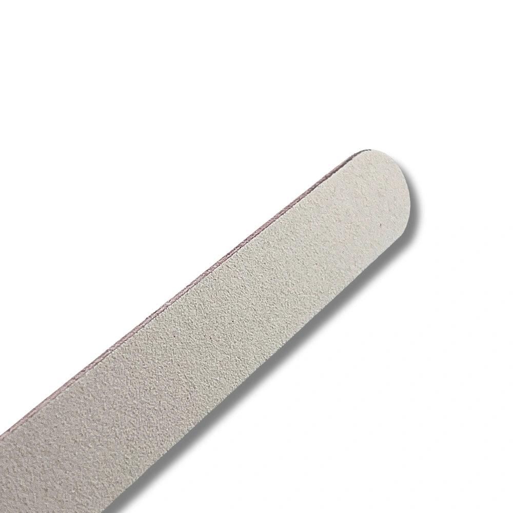 Professional white and pink 100 grit nail file for nail technicians