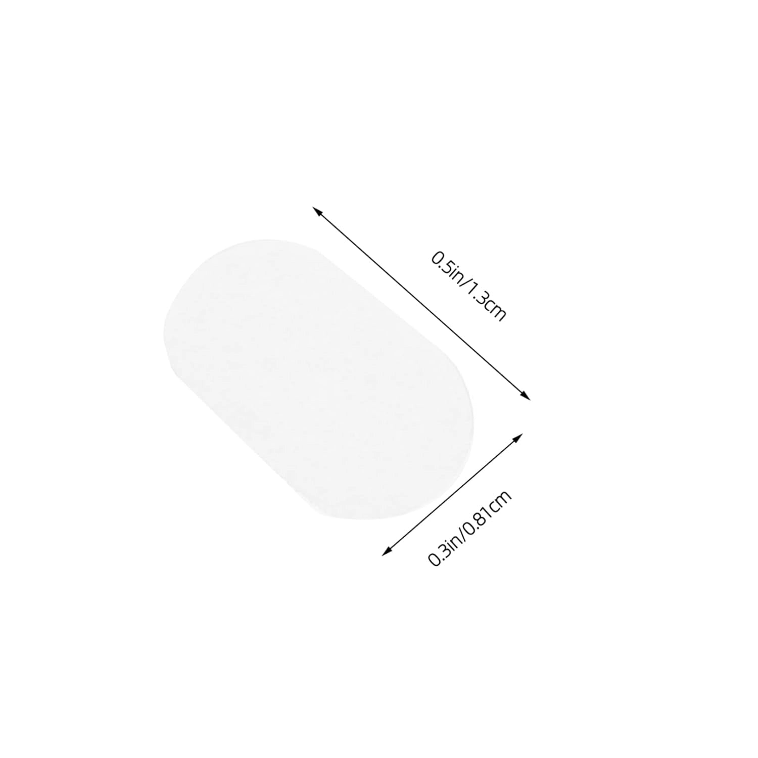 Dual-sided nail stand stickers two sheets for press-on nails Canada close up with measurements