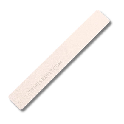 Extra coarse 80 grit white and pink nail file made with Japanese sandpaper for heavy acrylic removal at Canadian salons