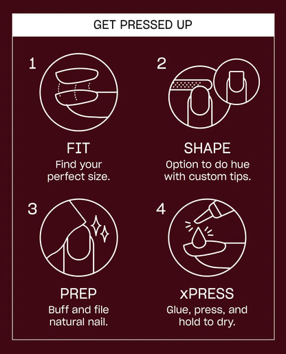 How to apply OPI xPRESS/ON press on nails step by step guide