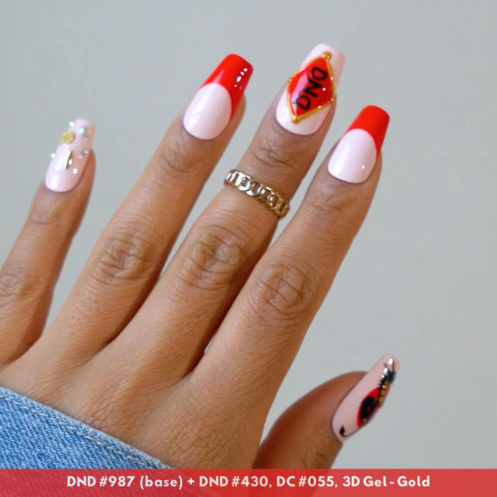 DND #430 Ferrari Red gel polish bottle